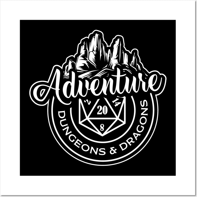 DnD Design Adventure Wall Art by OfficialTeeDreams